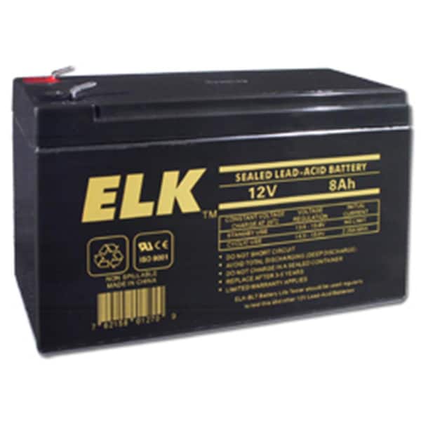 Elk Products 12 V - 8Ah Hour Battery - ELK1280