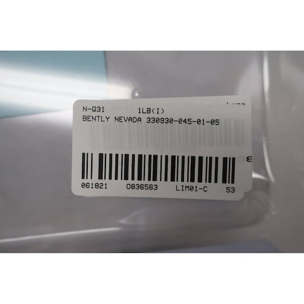 Bently Nevada 330930-045-01-05 3300 Xl Nsv Extension Cordset Cable - 330930-045-01-05