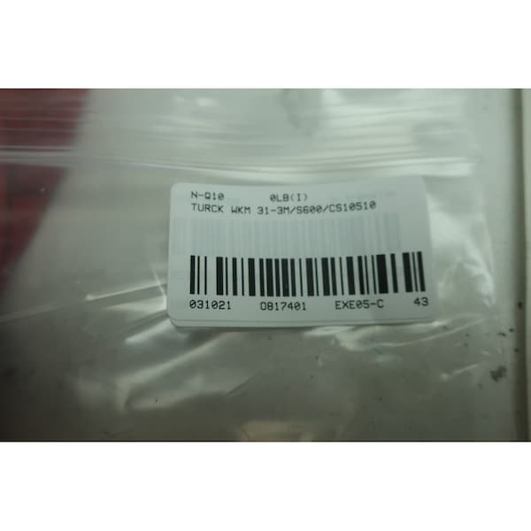 Turck WKM 31-3M/S600/Cs10510 Cable de Cordón de 3M - WKM 31-3M/S600/CS10510