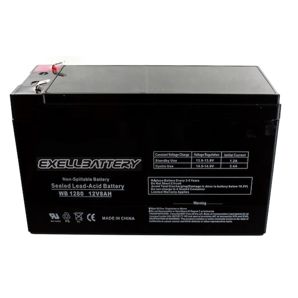 Exell Battery 12, 8, AGM Chemistry - EB1280F1