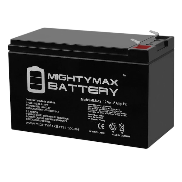 Mighty Max Battery ML8-12 - 12V 8AH Replacement APC SU420NET UPS Battery - ML8-121131