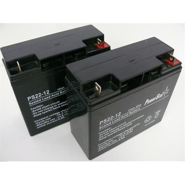 Powerstar PowerStar PS12-22-2Pack06 RBC7 Replacement Battery for APC smart ups 1500 - Pack of 2 - PS12-22-2PACK06