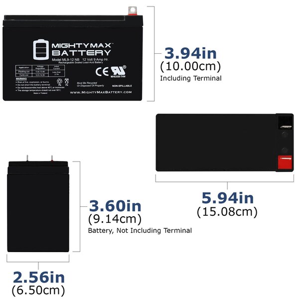 Mighty Max Battery 12V 9AH SLA Replacement Battery for DeWalt 8000 Watt Portable Generator - 8PK - MAX3973673