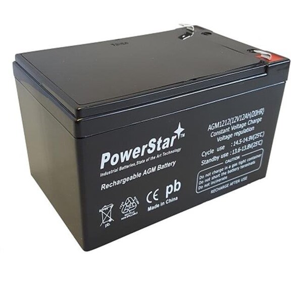 Powerstar PowerStar AGM1212-603 12V 12Ah Replacement Battery for UB12120 D5775 F2 RBC6 Childrens Toy Car - AGM1212-603