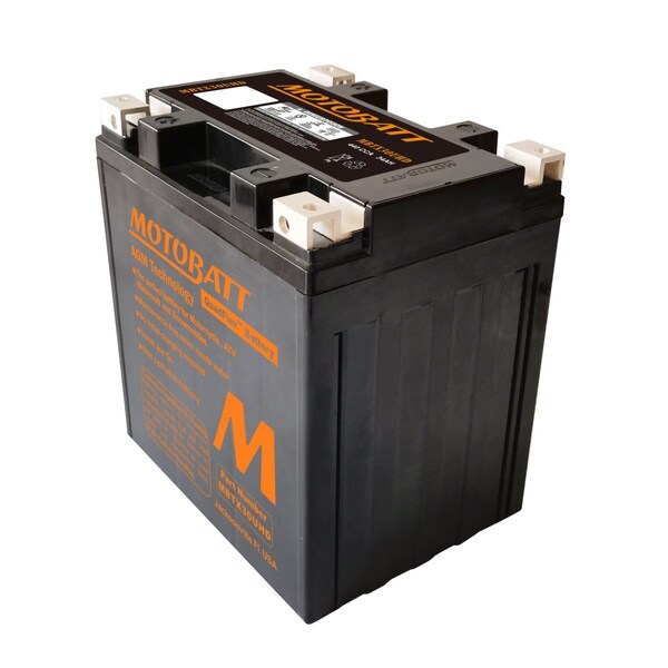 Motobatt 34Ah 440 CCA AGM Powersports Battery replaces Y60N24 Y60N30 12N24 YIX30 52515 53030 EXT30 PC925 - MBTX30UHD