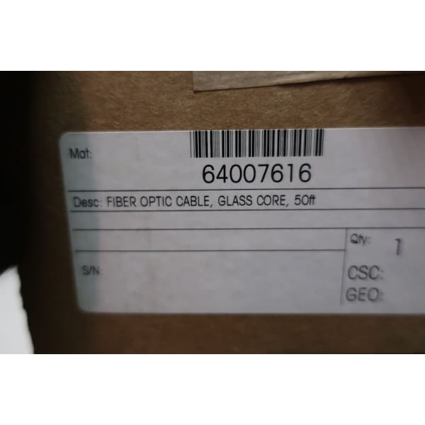 Cable de núcleo de vidrio de fibra óptica de 50 pies con conector de cable - 64007616