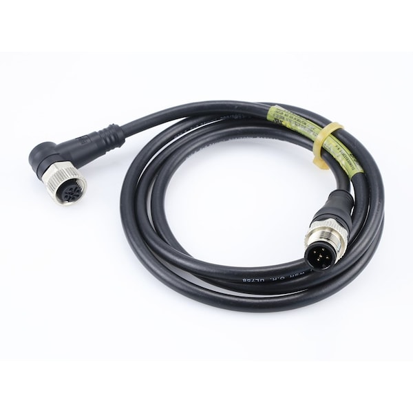 Enchufe de cable de doble extremo (M12) Woodhead Micro-Change con tuerca hexagonal moleteada, 5 polos - 885031B30M050
