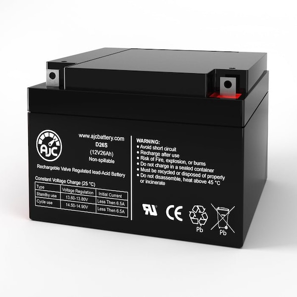 Bsc Preferred Interstate DCM0026 12V 26Ah UPS Replacement Battery - AJC-D26S-M-0-125825