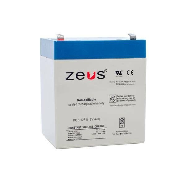 Zeus Battery Products 5Ah 12V F1 Sealed Lead Acid Battery - PC5-12F1