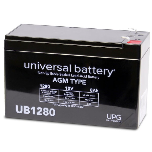 Upg Sealed Lead-Acid Battery, 12V, Lead Acid Chemistry - D5743