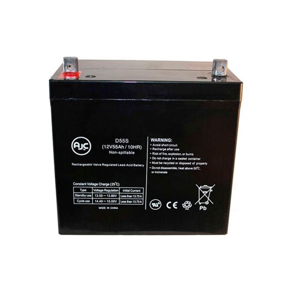 Battery Clerk AJC  Sigmas SP12-55 Sealed Lead Acid - AGM - VRLA Battery - SP12-55-SIGMAS-12V-55AH-SLA