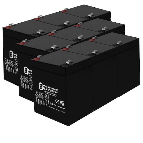 Mighty Max Battery ML5-12 - 12V 5AH Roketa ES-46 E-Scooter Battery - 9 Pack - ML5-12MP924949