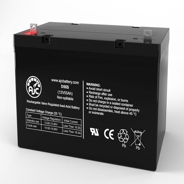 Bsc Preferred Briggs & Stratton 12KW 40326 Home Standby 12V 55Ah Generator Replacement Battery - AJC-D55S-I-0-253642