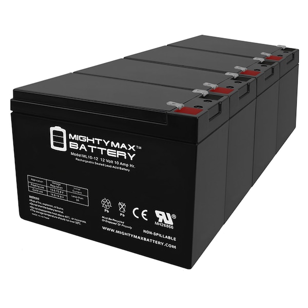 Mighty Max Battery 12V 10AH Battery Replacement for Generac Model No. 5798 - 4 Pack - ML10-12MP4210711973324