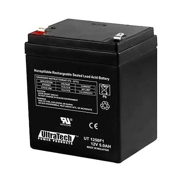 Ultratech 12V 5AH SLA BATTERY F1 - IM-1250F1