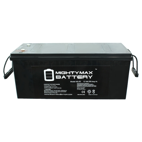 Mighty Max Battery 12-Volt 200 Ah Rechargeable AGM Sealed Lead Acid Battery - ML4D