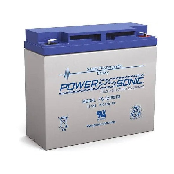 Power-Sonic PS-12180 NB 12V 18Ah AGM Rechargeable Battery - PS-12180 NB2