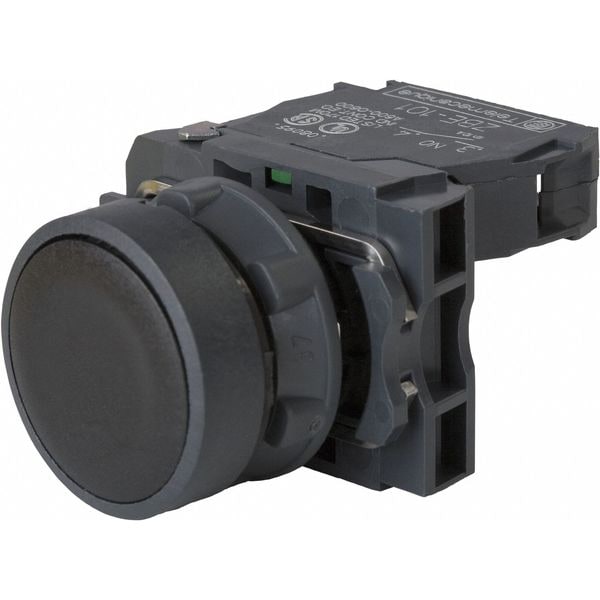 Schneider Electric Botón pulsador no iluminado, 22 mm, 1NA, Negro - XB5AA21