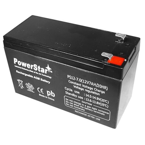 Powerstar PowerStar PS12-7-RBC33-0003 UPS Replacement Battery Pack for APC BX1500BP - APC RBC33 Cartridge No. 33 - Leakproof 12V 7Ah - PS12-7-RBC33-0003