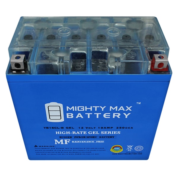 Mighty Max Battery YB16CL-B GEL 12V 19AH Battery for Polaris All Models All Years - YB16CL-BGEL64