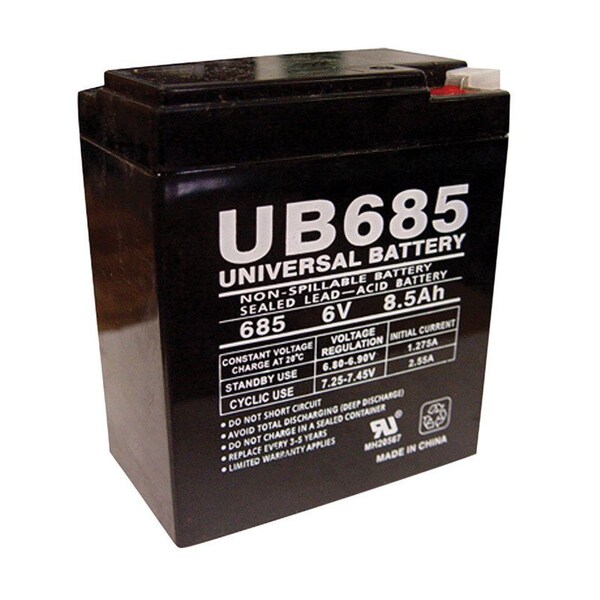 Universal Power Group UPG 8.5 Ah 6 V Lead Acid Automotive Battery - 86491