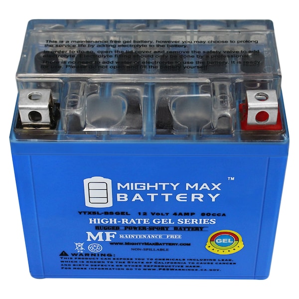 Mighty Max Battery YTX5L-BS GEL Battery for GT X5L-BS 32X5B 5LBS ATV - YTX5L-BSGEL98