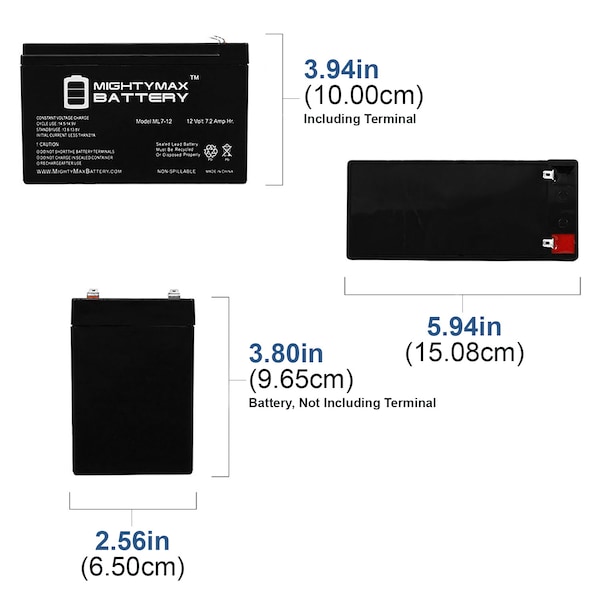 Mighty Max Battery 12V 7.2AH Replacement Battery for APC SU3000RM3U - 8 Pack - ML7-12MP8317479103232