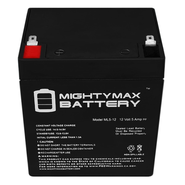 Mighty Max Battery 12V 5AH SLA Battery Replacement for Aritech BS325 - ML5-122676478