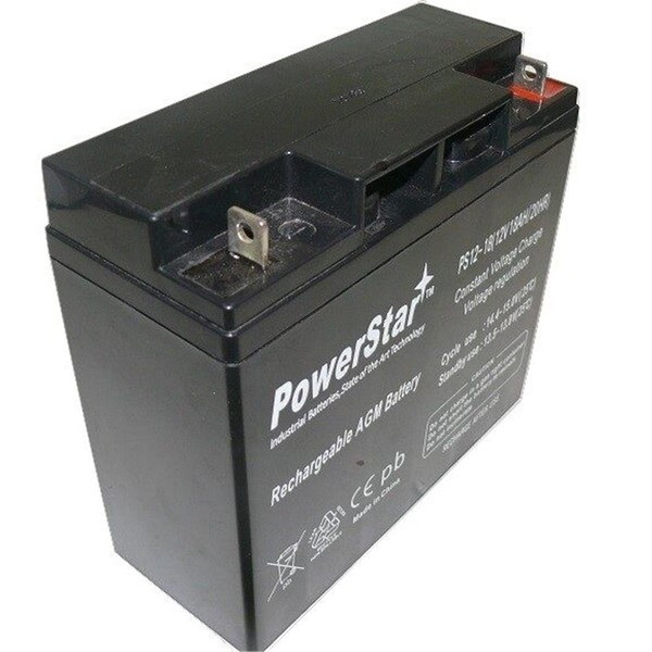 Powerstar 12V 18Ah UPS Battery Replaces 20Ah BB Battery HR22-12, HR22 - PO46017