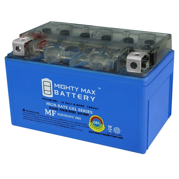 Mighty Max Battery 12V 8.6AH 190CCA GEL Replacement Battery for Yuasa YTZ10S Battery - YTZ10SGEL62