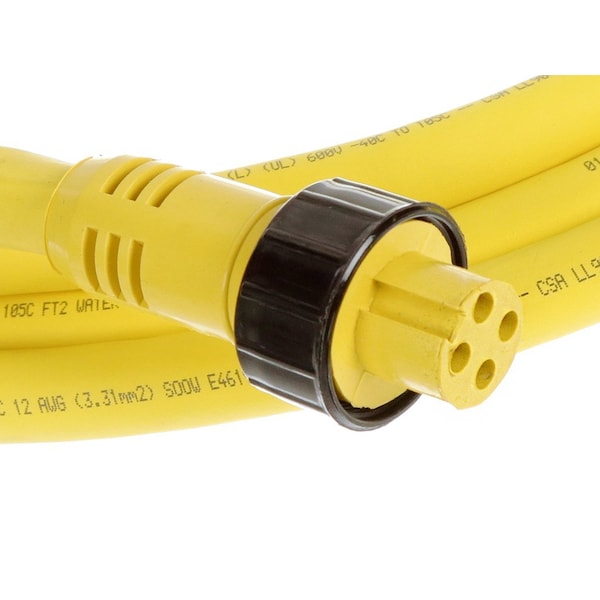 Brad Harrison, conector rápido de 4 pines, con protección contra fallas, cable de 12 pies, 12/4 SO CORD - 32679