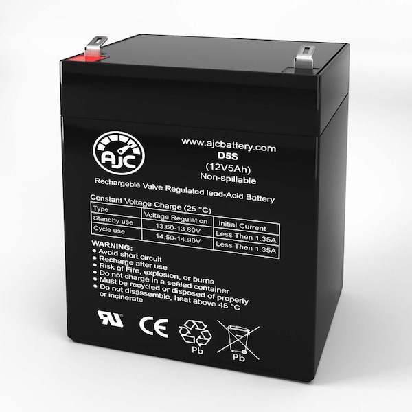 Bsc Preferred Liftmaster 3800 12V 5Ah Garage Door Replacement Battery - AJC-D5S-V-0-188741