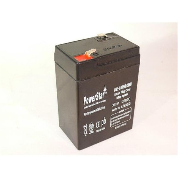 Powerstar PowerStar AGM5-6-1016 6V 5Ah Durabuilt CLASS2 SLA Replacement Battery - AGM5-6-1016