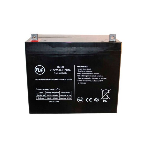 Battery Clerk AJC Genesis NPH5-12, NPH 5-12 .25 terminal 12V 4.5Ah UPS Battery - GENESIS-NPH5-12