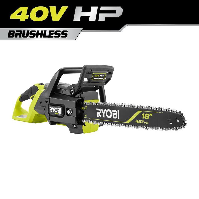 RYOBI 40V HP Brushless 18 pulgadas Sierra eléctrica inalámbrica con batería de litio (solo herramienta) - RY40HPCW01B