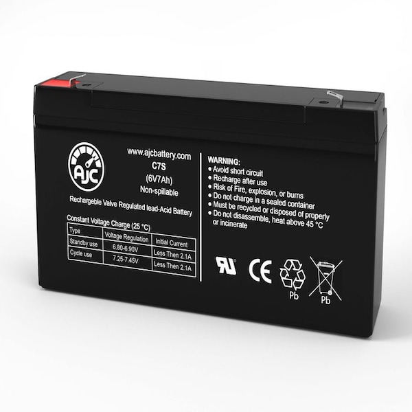 Bsc Preferred CyberPower OR1500LCDRM1U 6V 7Ah UPS Replacement Battery - AJC-C7S-V-4-200393