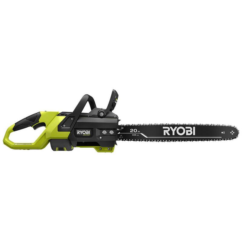 Motosierra con batería RYOBI 40V HP Brushless de 20 in. con batería de 8.0 Ah y cargador rápido - RY405110