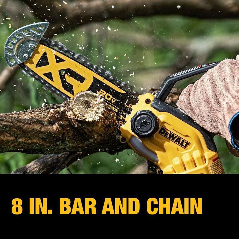 DEWALT 20V MAX 8 in. Sierra de poda inalámbrica con batería sin escobillas (Herramienta solamente) - DCCS623B