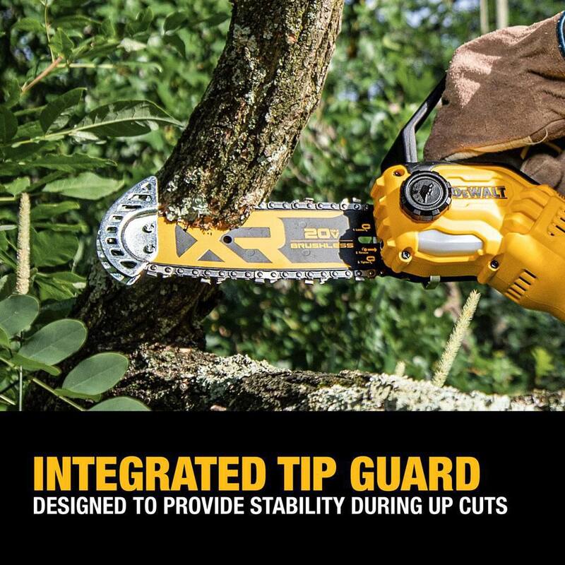DEWALT 20V MAX 8 in. Sierra de poda inalámbrica con batería sin escobillas (Herramienta solamente) - DCCS623B