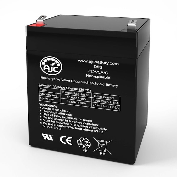 Bsc Preferred Eaton 9PXEBM180RT 12V 5Ah UPS Replacement Battery - AJC-D5S-F2-V-30-253304