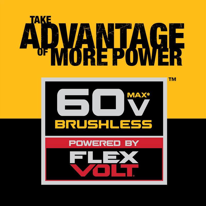 Kit de motosierra inalámbrica DEWALT FLEXVOLT 60V MAX de 16 pulgadas sin escobillas con batería y cargador (1 batería FLEXVOLT 2 Ah) - DCCS670T1