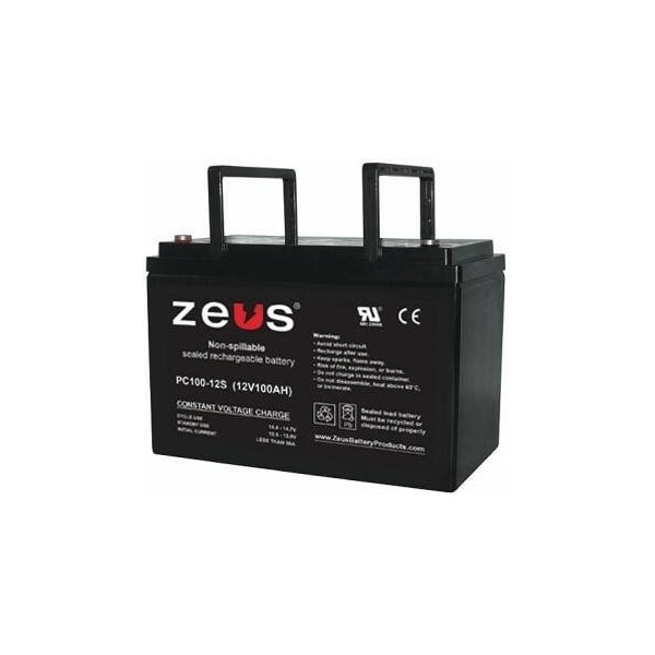 Zeus Battery Products 100Ah 12V M6 Sealed Lead Acid Battery - PC100-12SM
