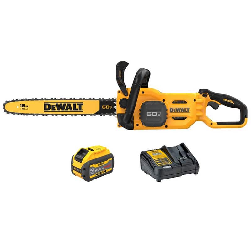 DEWALT FLEXVOLT 60V MAX 18 pulgadas. Sierra eléctrica inalámbrica sin escobillas con batería (1) FLEXVOLT 3 Ah y cargador - DCCS672X1