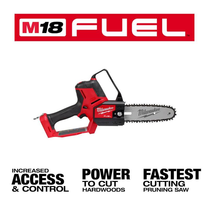 Milwaukee M18 FUEL 18V Lithium-Ion Brushless Battery 8 in. HATCHET Pruning Saw (Herramienta solamente) - 3004-20