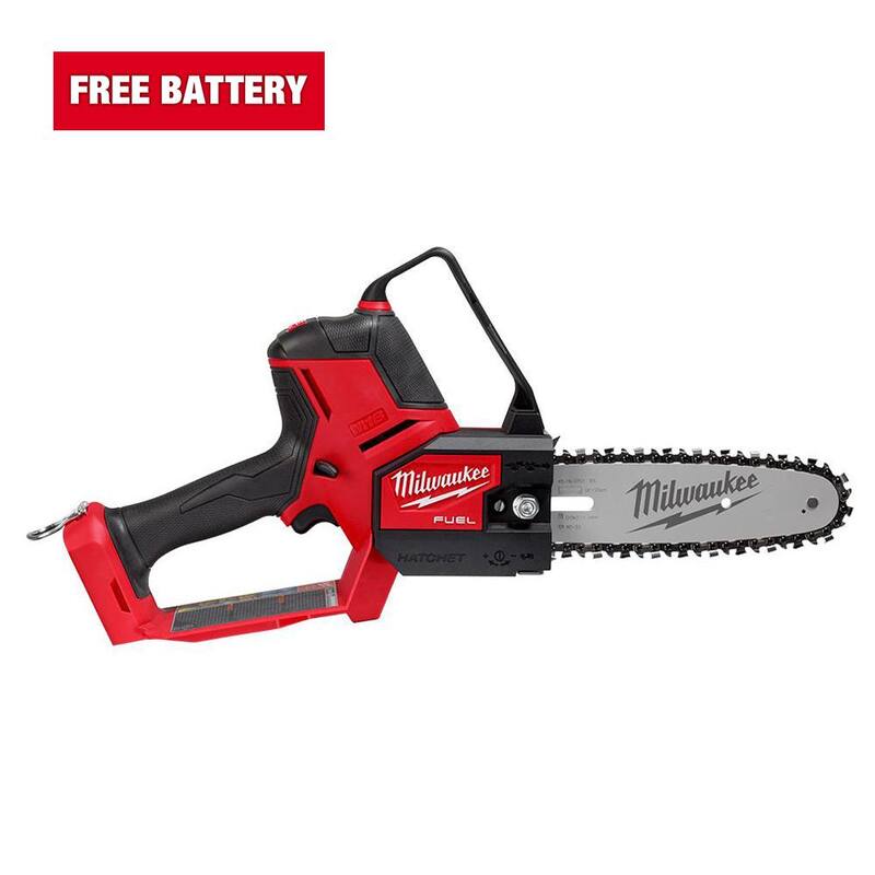 Milwaukee M18 FUEL 18V Lithium-Ion Brushless Battery 8 in. HATCHET Pruning Saw (Herramienta solamente) - 3004-20