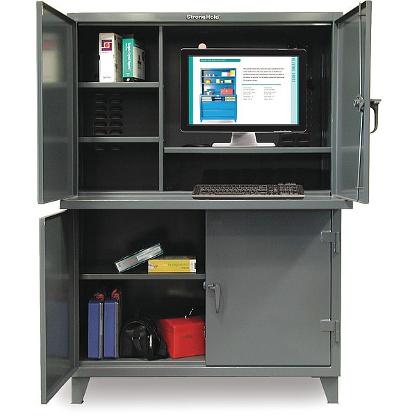 Strong Hold Comp. Workstation, 54" W X 24" D X 78" H - 4.56-CC-244