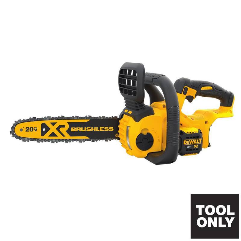Sierra de cadena a batería sin escobillas DEWALT 20V MAX de 12 pulgadas (Herramienta solamente) - DCCS620B