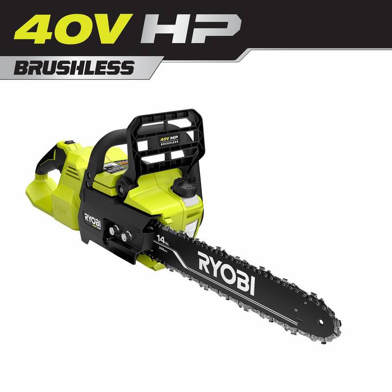 Si_MX: Motosierra a batería RYOBI 40V HP sin escobillas de 14 pulgadas (solo herramienta) - RY405010BTL