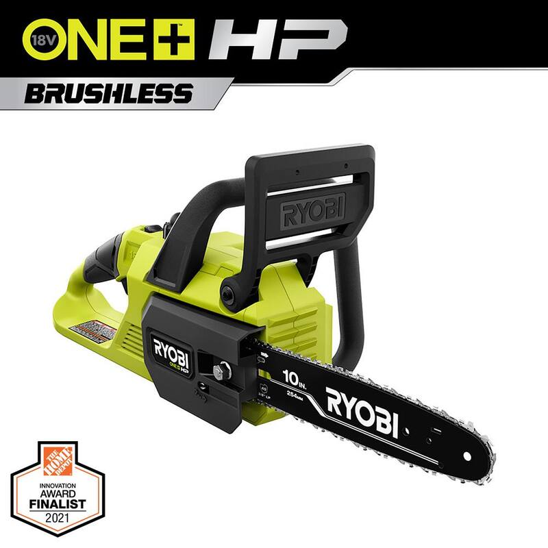 RYOBI ONE+ HP 18V Brushless 10 in. Sierra de Cadena a Batería (Herramienta Solamente) - P2502BTL