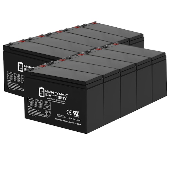 Mighty Max Battery 12V 8Ah Battery for Mr Emergency Pal Power Generator - 10PK - MAX3474743